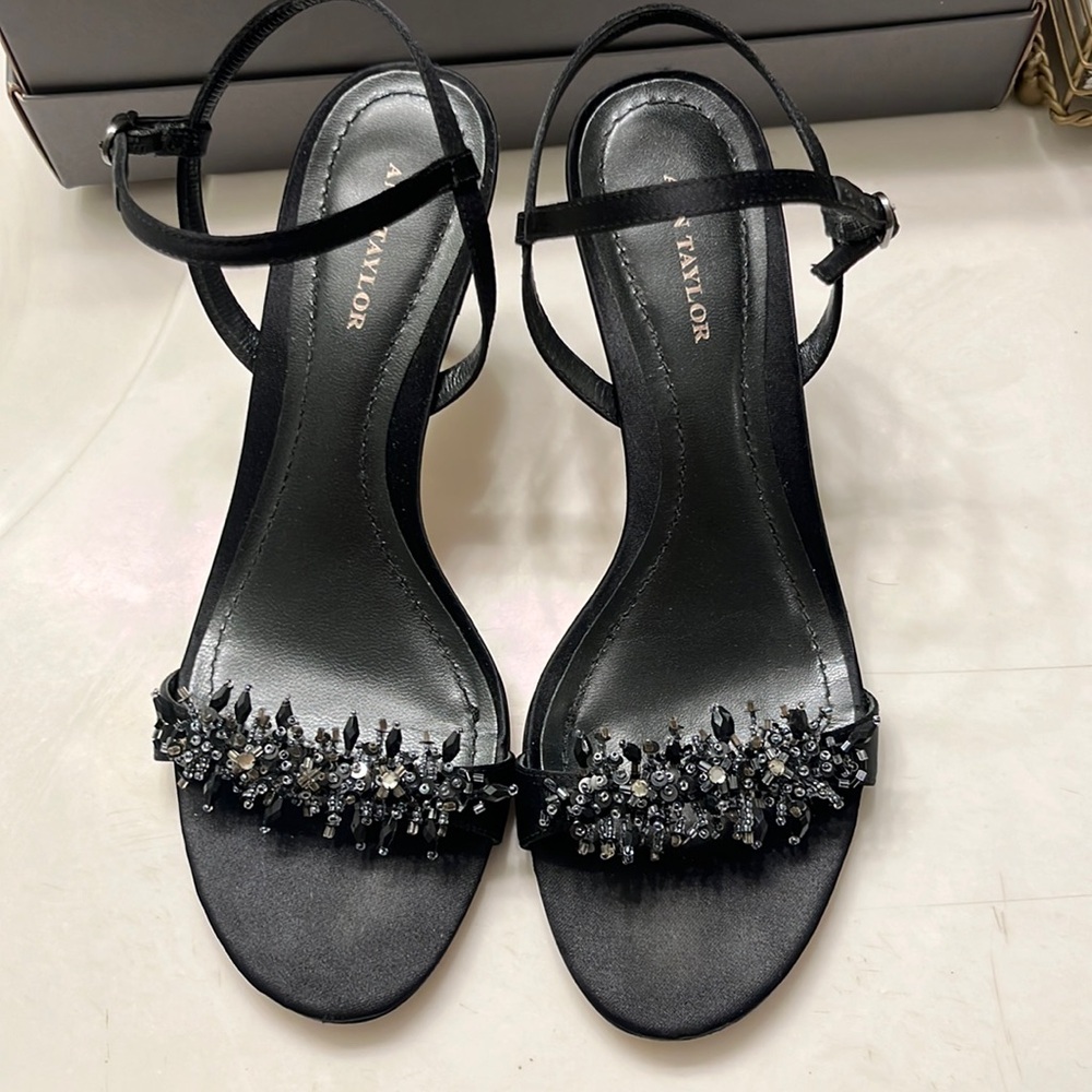 Ann Taylor Marie Black Satin 7M